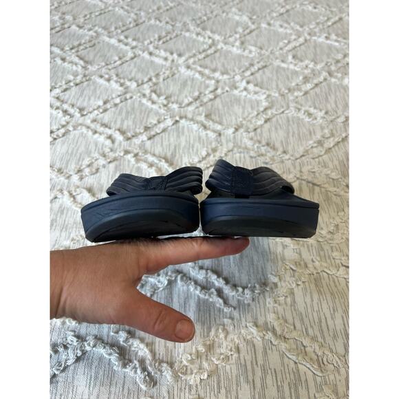 VIONIC Women's Pacific Cherine Navy Blue Leather Orthopedic Sandals Size 11 - Picture 6 of 8